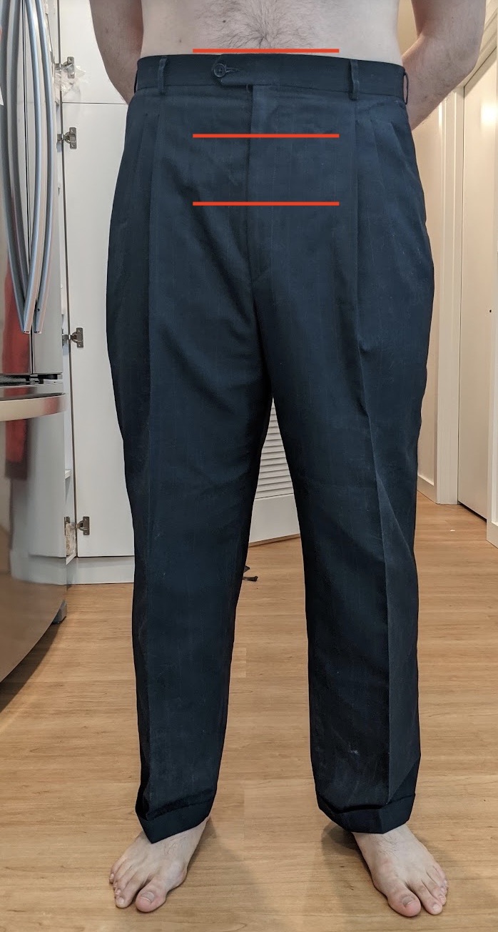 Nick's first fitted dance pants